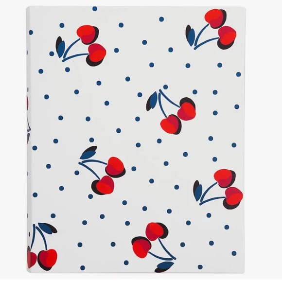 NEW Kate Spade New York Cherry🍒 Small Concealed Spiral Notebook - Picture 1 of 8